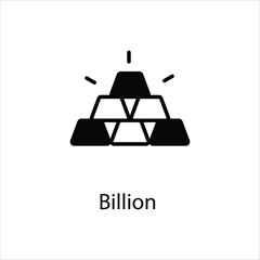 Billion icon vector stock