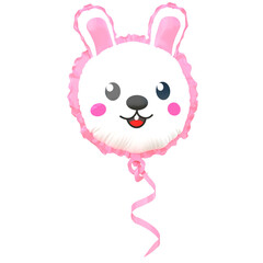 balloon rabbit cute animal cartoon character 3d illustration