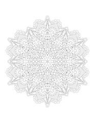 Flower Mandala. Vintage decorative elements. Coloring book page. Mandala patterns. Mandalas for coloring book. Outline Mandala for coloring book. Set Mandalas. Round Ornament Pattern. Mandala. vector