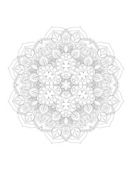 Flower Mandala. Vintage decorative elements. Coloring book page. Mandala patterns. Mandalas for coloring book. Outline Mandala for coloring book. Set Mandalas. Round Ornament Pattern. Mandala. vector