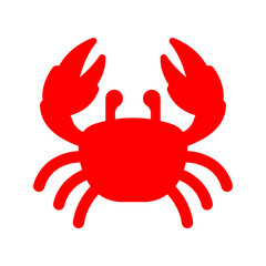 Crab icon. sign for mobile concept and web design. vector illustration