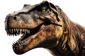 T-Rex dinosaur isolated on transparent background. Ai generated. - obrazy, fototapety, plakaty