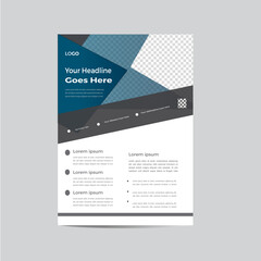 modern unique clean simple creative advertisement 
business flyer design.