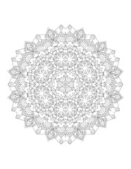 Flower Mandala. Vintage decorative elements. Coloring book page. Mandala patterns. Mandalas for coloring book. Outline Mandala for coloring book. Set Mandalas. Round Ornament Pattern. Mandala. vector