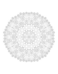 Flower Mandala. Vintage decorative elements. Coloring book page. Mandala patterns. Mandalas for coloring book. Outline Mandala for coloring book. Set Mandalas. Round Ornament Pattern. Mandala. vector