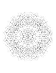 Flower Mandala. Vintage decorative elements. Coloring book page. Mandala patterns. Mandalas for coloring book. Outline Mandala for coloring book. Set Mandalas. Round Ornament Pattern. Mandala. vector