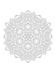 Flower Mandala. Vintage decorative elements. Coloring book page. Mandala patterns. Mandalas for coloring book. Outline Mandala for coloring book. Set Mandalas. Round Ornament Pattern. Mandala. vector
