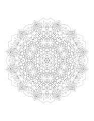 Flower Mandala. Vintage decorative elements. Coloring book page. Mandala patterns. Mandalas for coloring book. Outline Mandala for coloring book. Set Mandalas. Round Ornament Pattern. Mandala. vector
