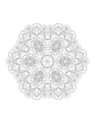 Flower Mandala. Vintage decorative elements. Coloring book page. Mandala patterns. Mandalas for coloring book. Outline Mandala for coloring book. Set Mandalas. Round Ornament Pattern. Mandala. vector