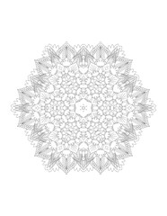 Flower Mandala. Vintage decorative elements. Coloring book page. Mandala patterns. Mandalas for coloring book. Outline Mandala for coloring book. Set Mandalas. Round Ornament Pattern. Mandala. vector