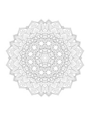 Flower Mandala. Vintage decorative elements. Coloring book page. Mandala patterns. Mandalas for coloring book. Outline Mandala for coloring book. Set Mandalas. Round Ornament Pattern. Mandala. vector