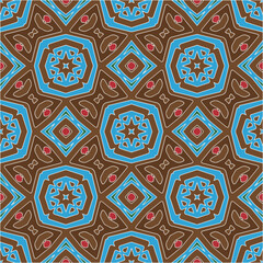 Seamless vector background with repeat pattern.Abstract ethnic rug ornamental seamless pattern.Perfect for fashion, textile design, cute themed fabric, on wall paper, wrapping paper and home decor.