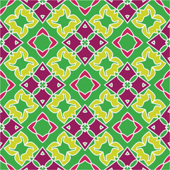 Naklejka na ściany i meble Seamless vector background with repeat pattern.Abstract ethnic rug ornamental seamless pattern.Perfect for fashion, textile design, cute themed fabric, on wall paper, wrapping paper and home decor.