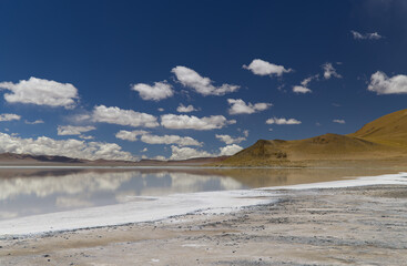 View of the diamond lagoon in the Puna Argentina