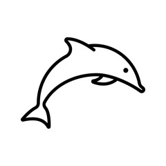Dolphin icon. sign for mobile concept and web design. vector illustration