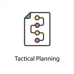 Tactical Planning icon vector stock