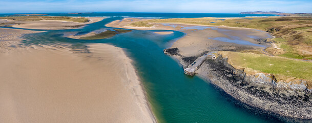 Aerial view of Ballyness Pier in County Donegal - Ireland © Lukassek