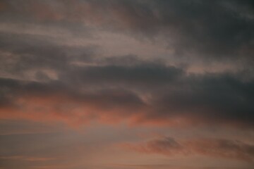 Evening sky. Natural texture background.