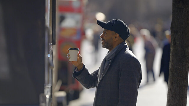 Coffee sale in the streets of New York - travel photography