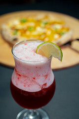 strawberry lemonade and pizza