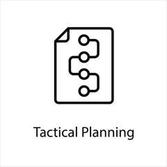 Tactical Planning icon vector stock