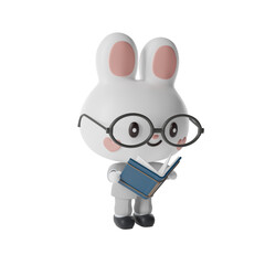 Rabbit Businessman 3D Illustration-17