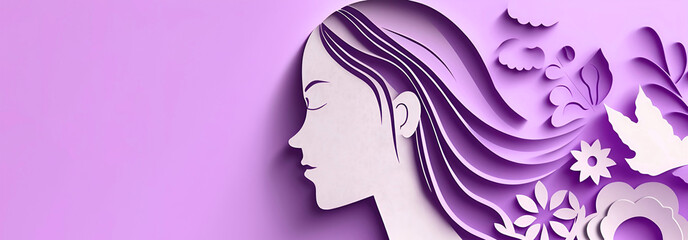 women face card design for international women's day