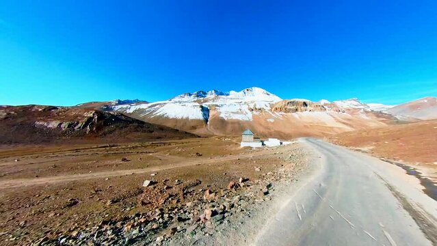 Journey Through a Deserted Mountain Road - Majestic Morning Scenic Mountain Drive: Stunning Morning Views on a Quiet Road