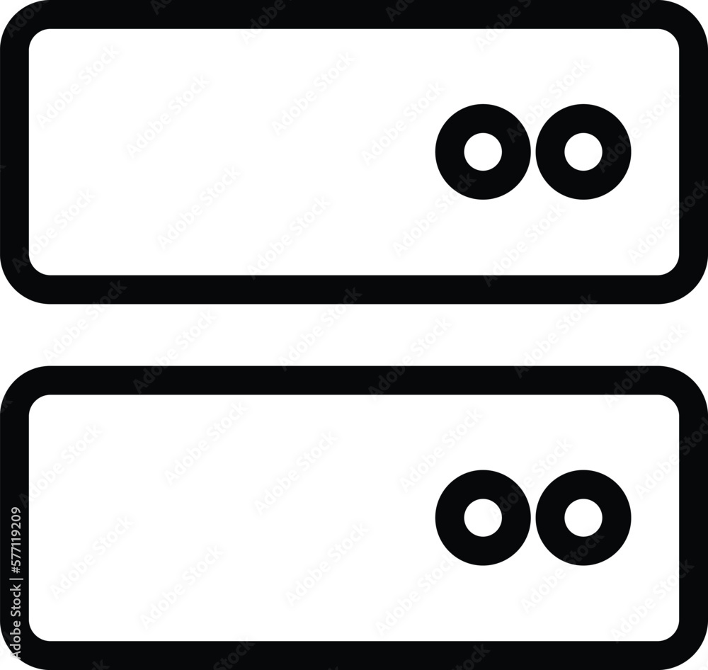 Poster server icon vector isolated on white background . data server sign