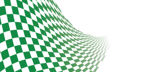 Foto auf Acrylglas F1 Green and white checkered abstract background. Race background with space for text. Racing flag vector illustration. Flag race background. 