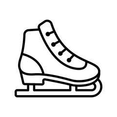 Ice skate icon. sign for mobile concept and web design. vector illustration