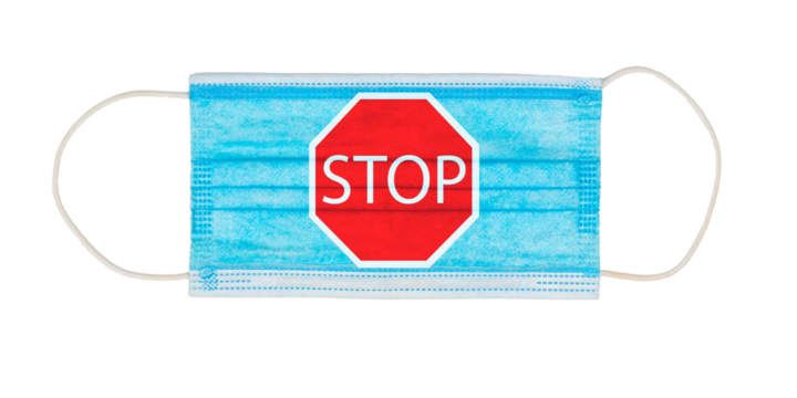 medical protection mask isolated over white background - Powered by Adobe