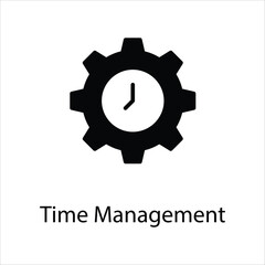 Time Management icon vector stock