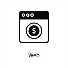 Web icon vector stock