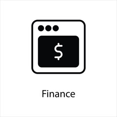 Finance icon vector stock