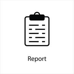 Report icon vector stock