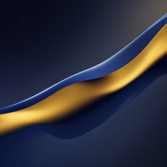 abstract background with blue waves - Abstract Blue and Yellow background - Abstract Background - Generative AI