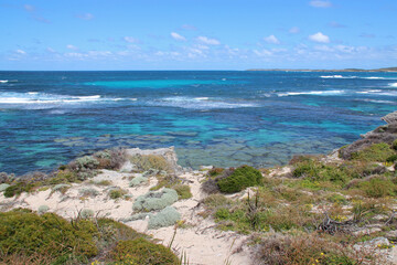 Fototapeta na wymiar indian ocean at rottnest island (australia)