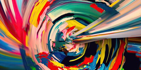 Abstract Colorful Painting, Generative AI