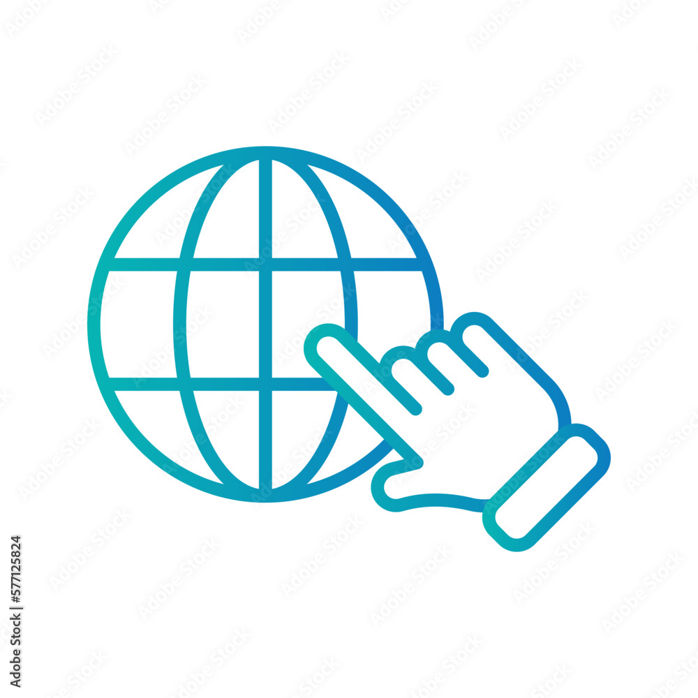 Poster go to web icon. sign for mobile concept and web design. vector illustration
