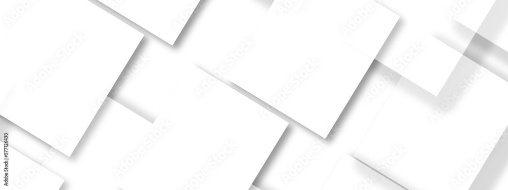 Poster abstract background with white and gray color technology modern background design . geometric backgr