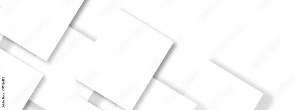 Poster abstract background with white and gray color technology modern background design . geometric backgr