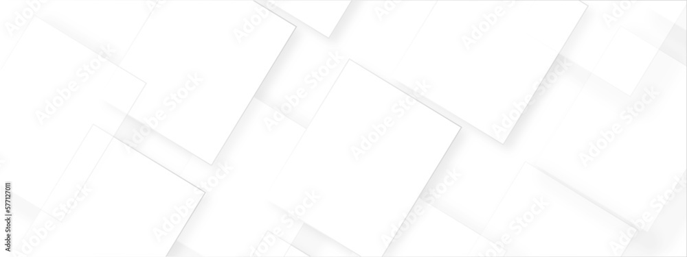 Poster abstract background with white and gray color technology modern background design . geometric backgr