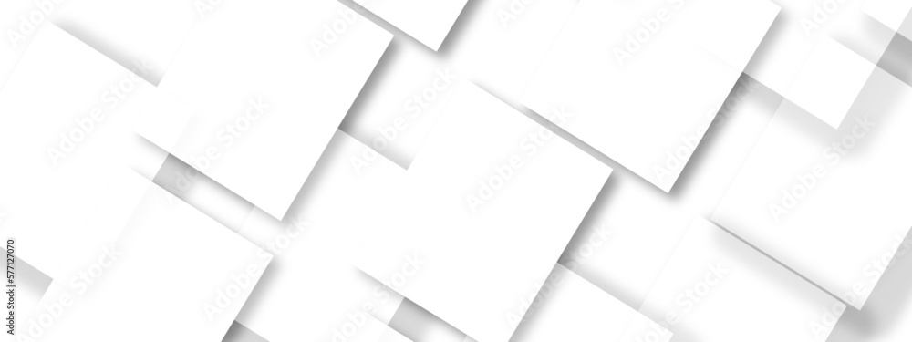Poster abstract background with white and gray color technology modern background design . geometric backgr