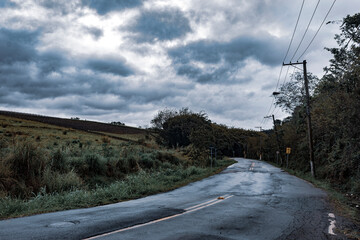 wet road