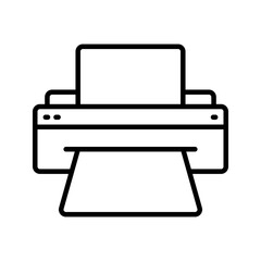 Print icon. sign for mobile concept and web design. vector illustration