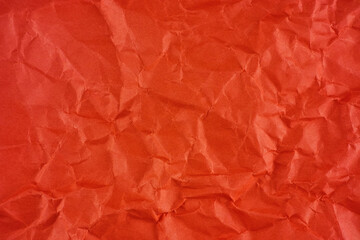A beautiful crumpled red paper background