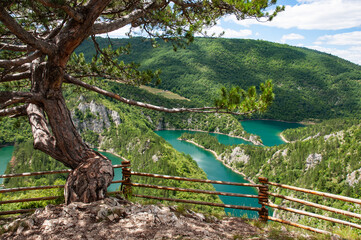 View on an Otilovicko lake - Cehotina river (Pljevlja - Montenegro). Beautiful nature.