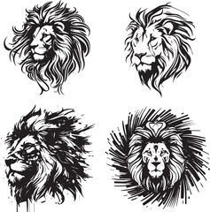 4 teste di leone
