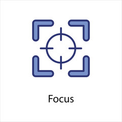 Focus icon vector stock